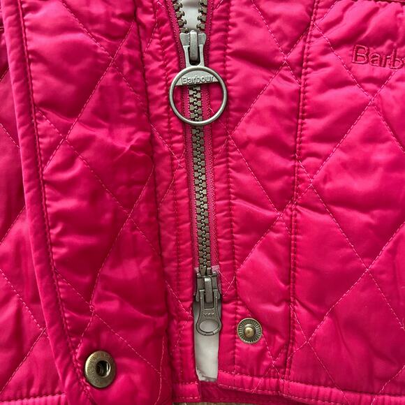 Barbour Women’s Quilted Gilet Vest – Pink – Size US 6 / UK 10 – Diamond Quilt - Picture 10 of 11